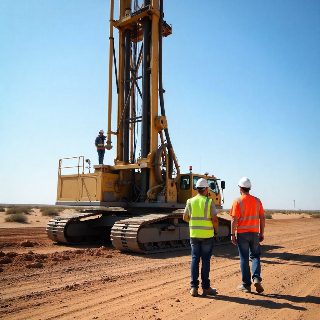 freepik deep well drilling machine operating in a desert a 79883